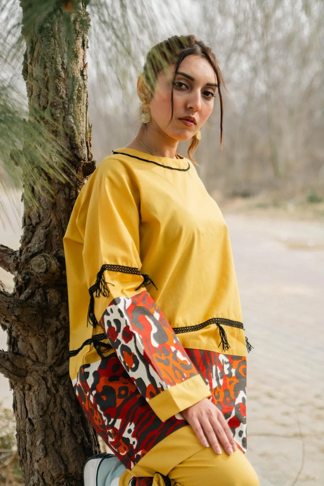 Amber - Mustard Yellow Handmade Co-ord Set