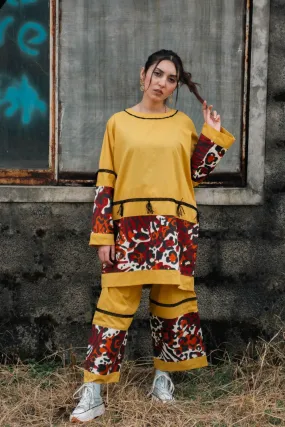 Amber - Mustard Yellow Handmade Co-ord Set