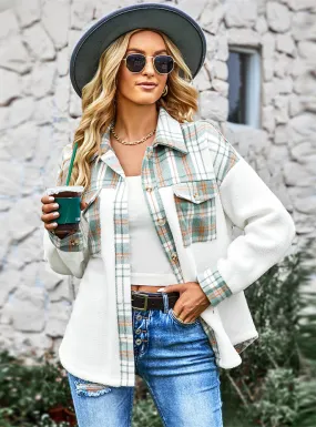 Autumn and Winter Plaid Coat