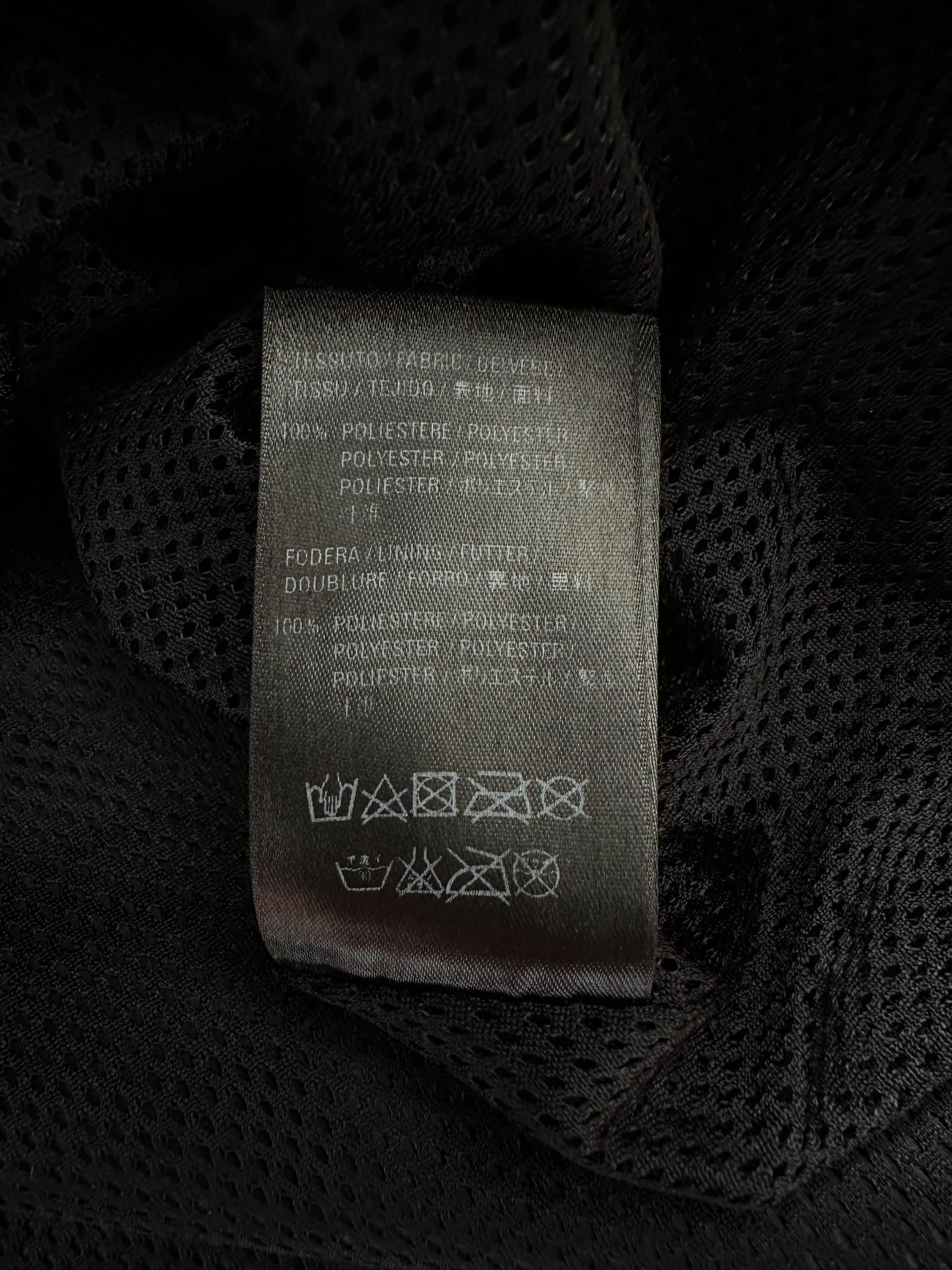 Balenciaga Black Logo Hooded Windbreaker