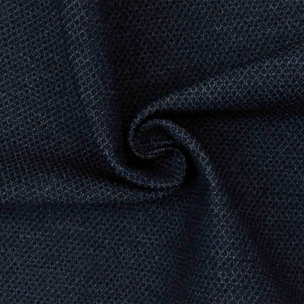 Black-Gray Diamond Dobby Stretch Poly Spandex Woven Fabric