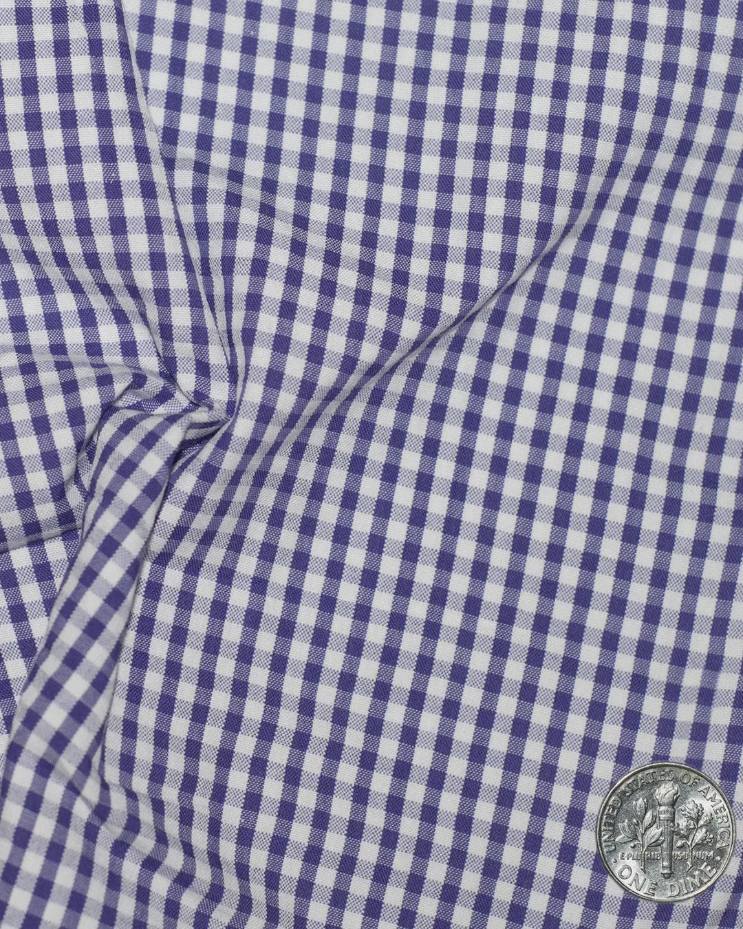 Blue/Purple Small Gingham Seersucker