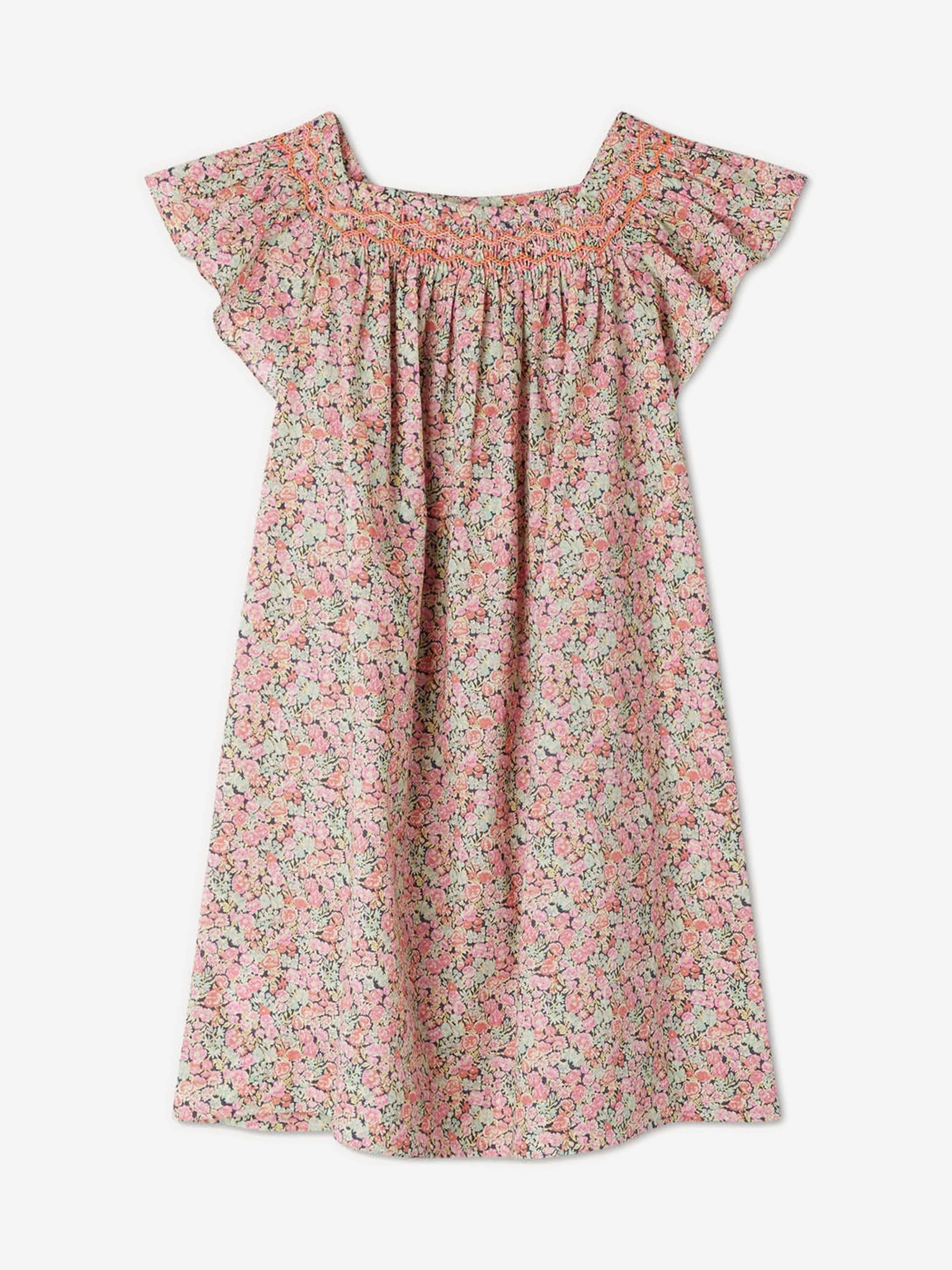 Bonpoint Girls Coryse Floral Dress in Multicolour