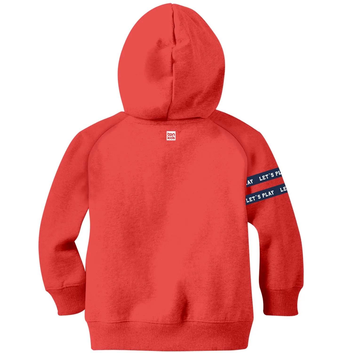 Boys Red Embroidery Hoodies