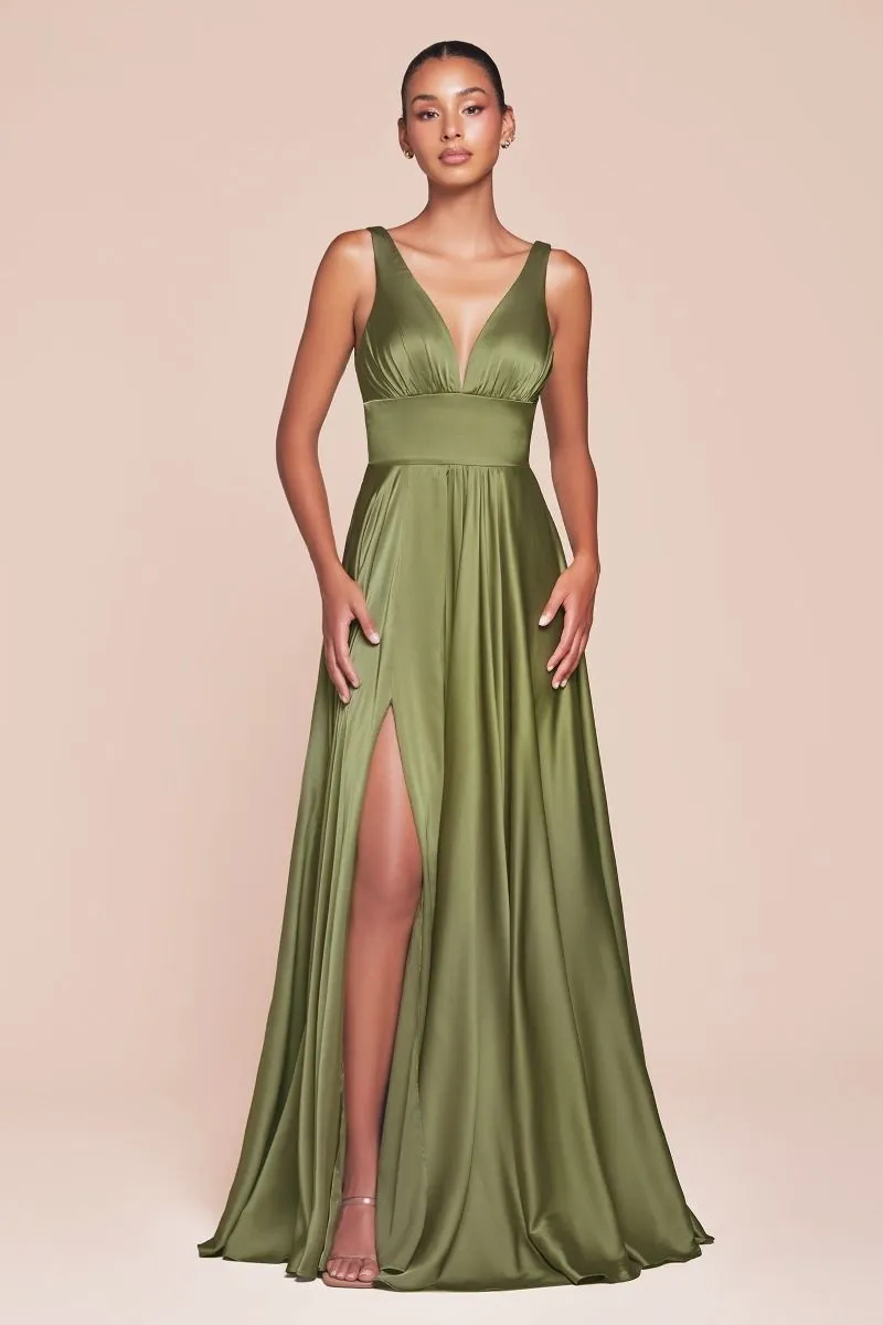 Brilliance | Satin A Line Dress | LaDivine 7469