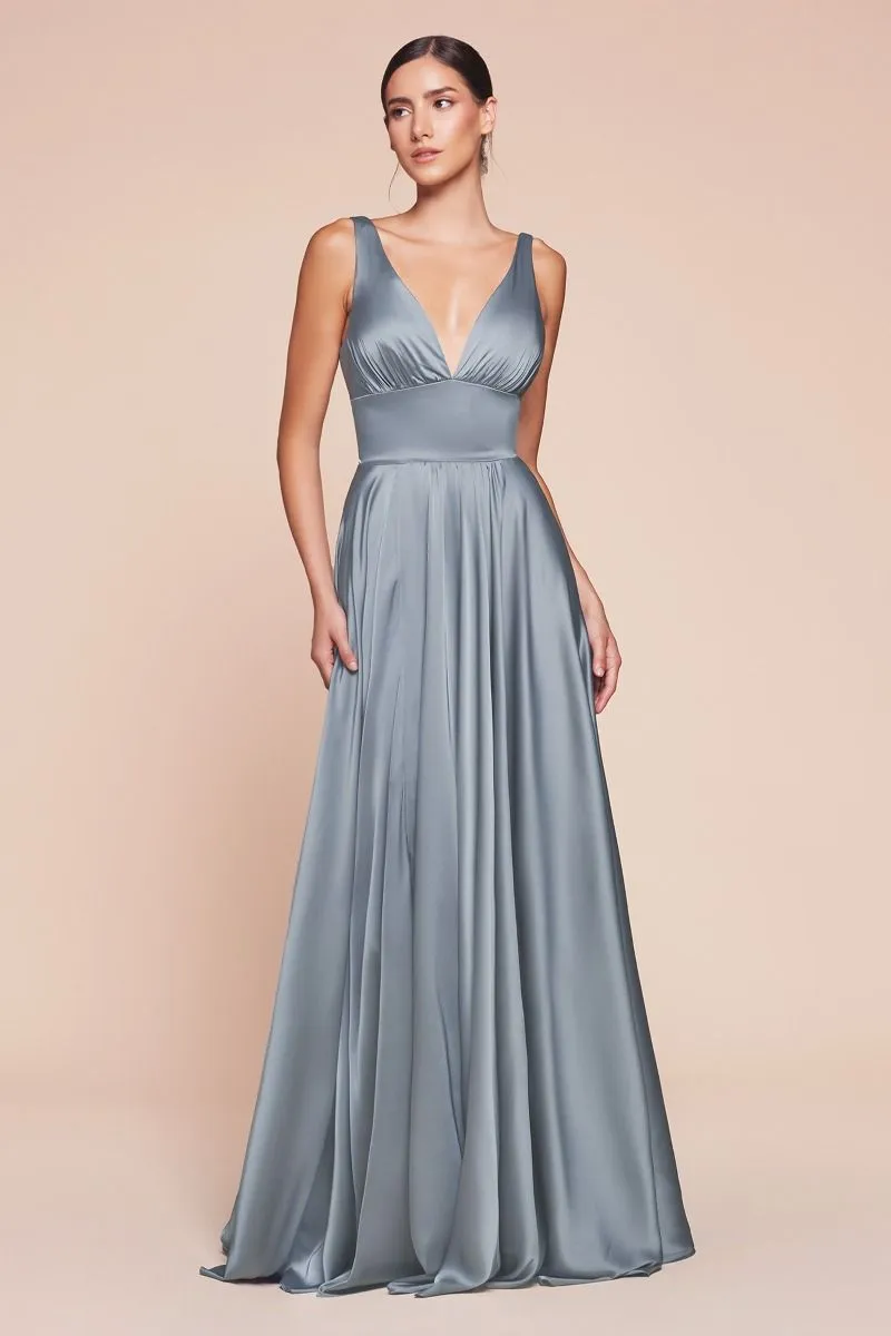 Brilliance | Satin A Line Dress | LaDivine 7469