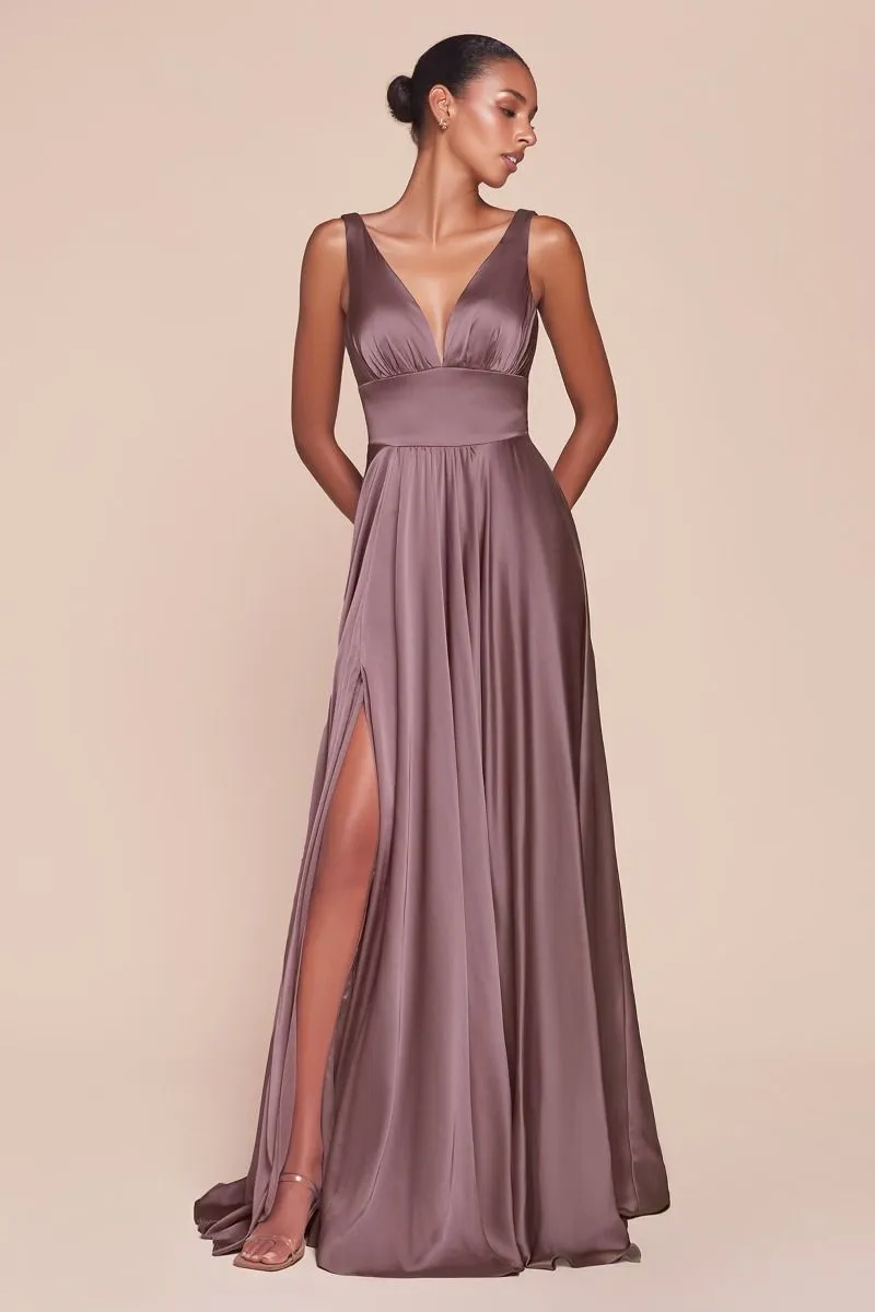 Brilliance | Satin A Line Dress | LaDivine 7469