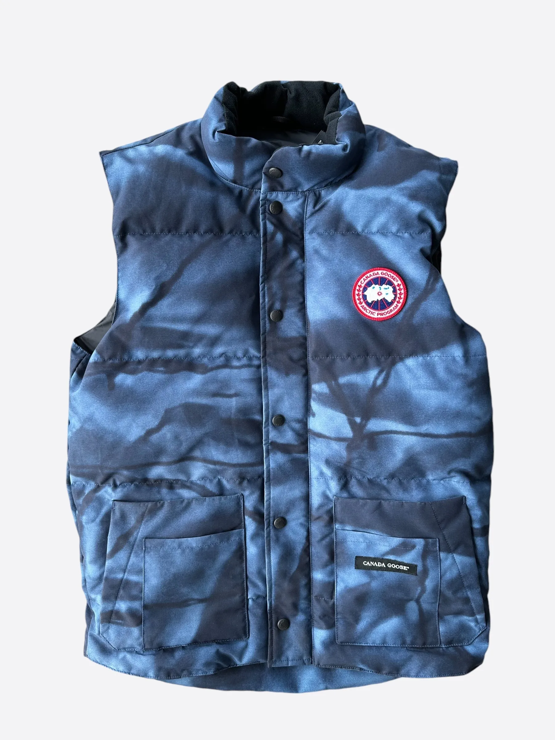 Canada Goose Blue Abstract Camo Freestyle Men's Vest