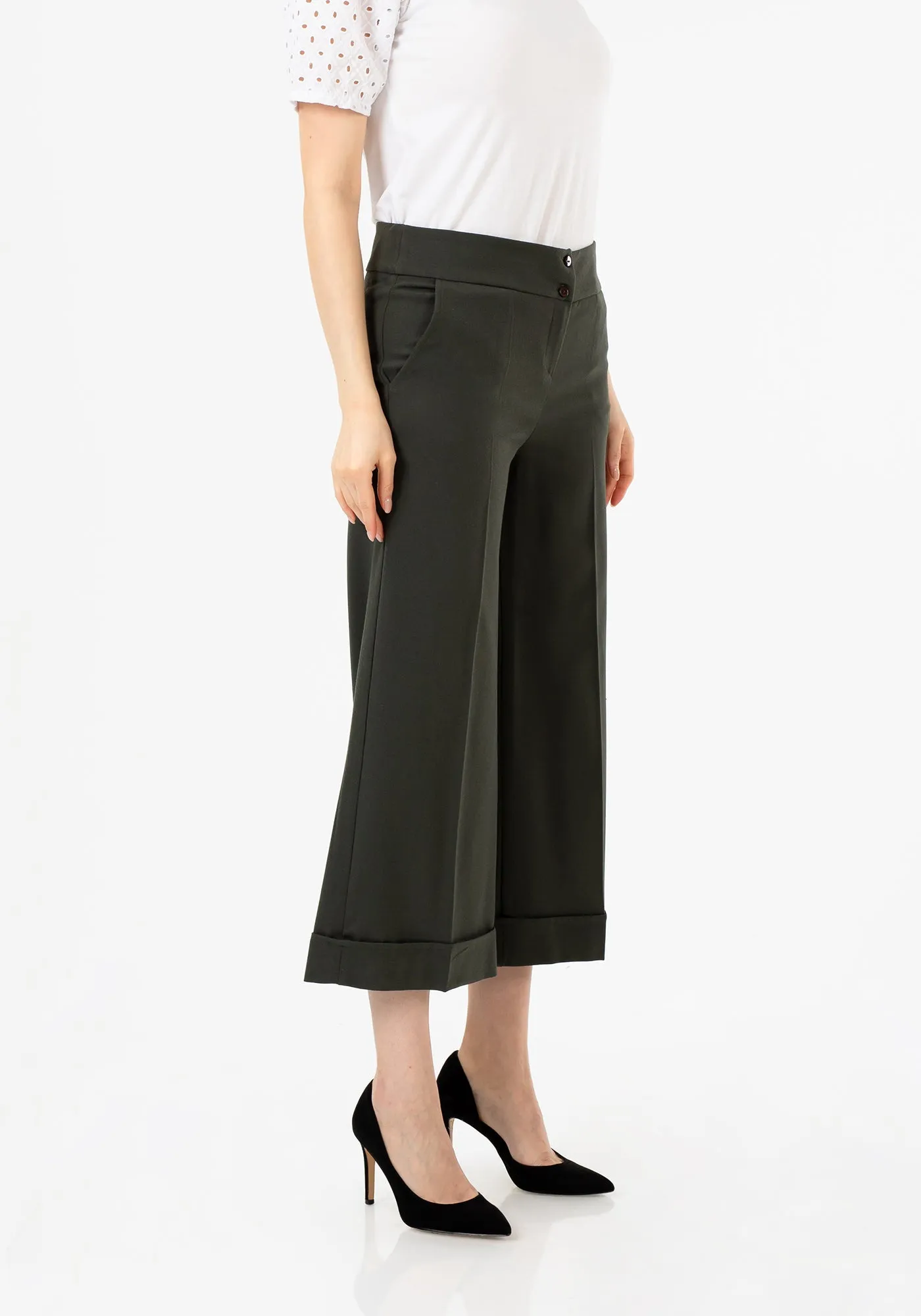 G-Line Wide Leg Cropped Pants