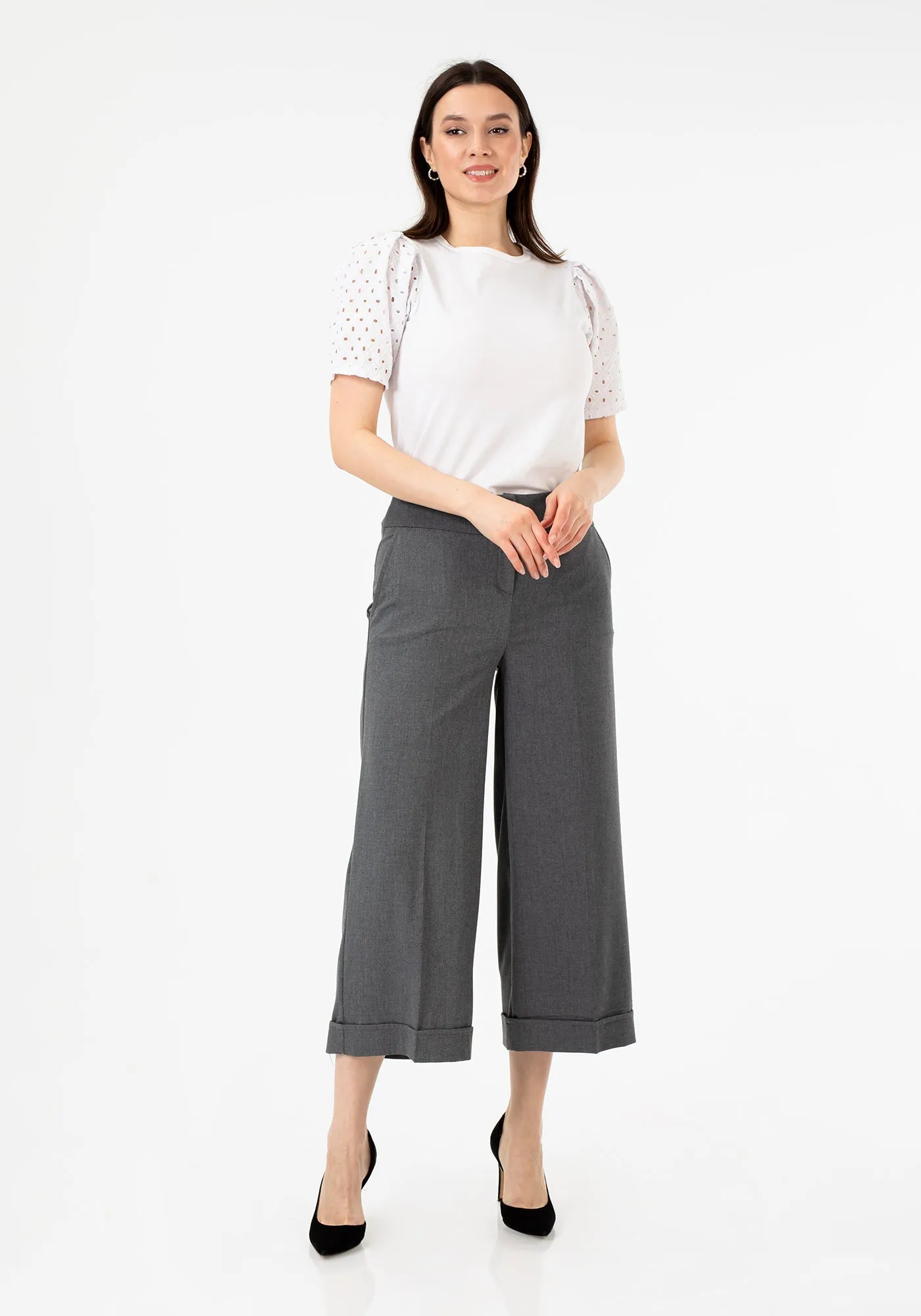 G-Line Wide Leg Cropped Pants