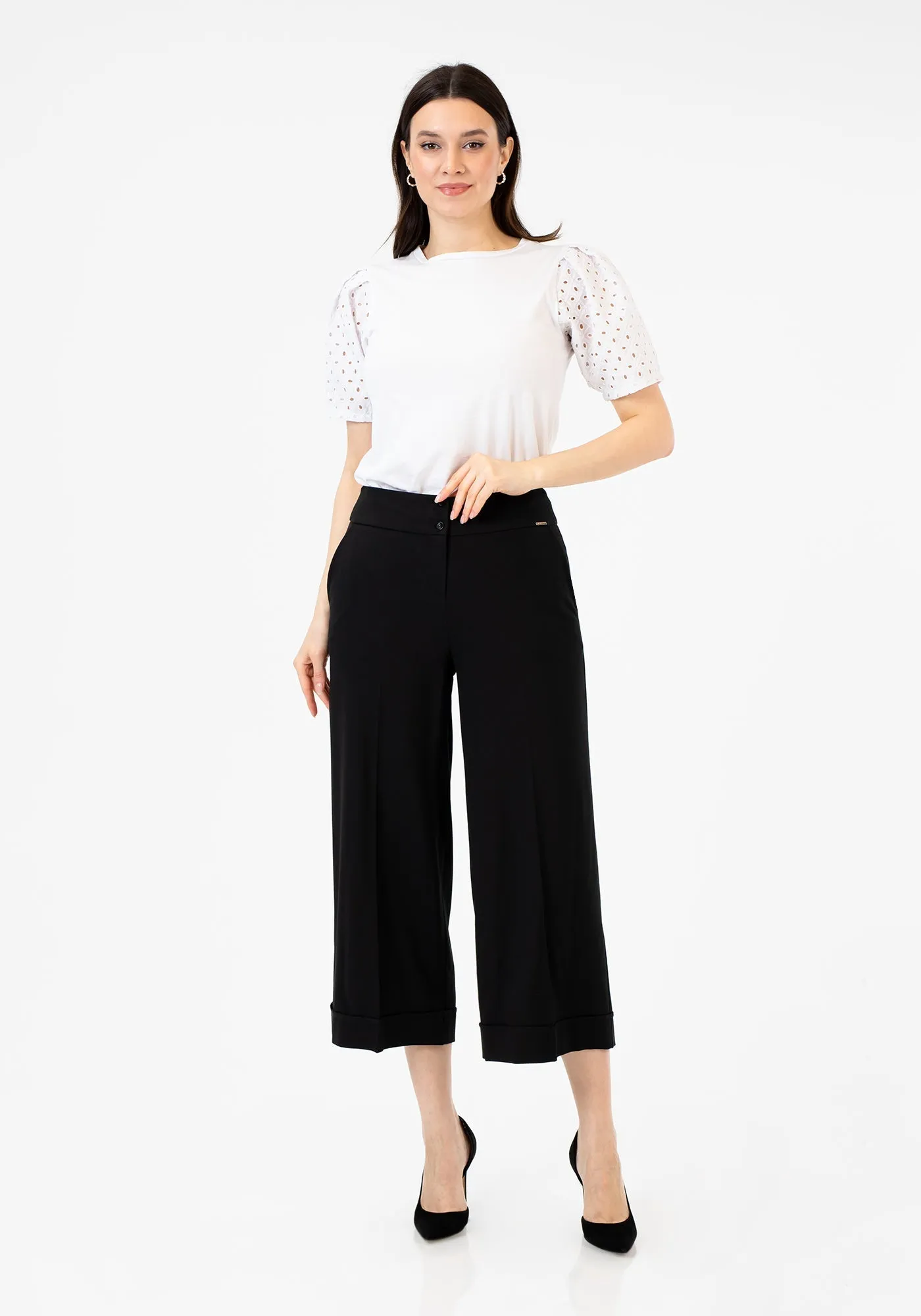 G-Line Wide Leg Cropped Pants