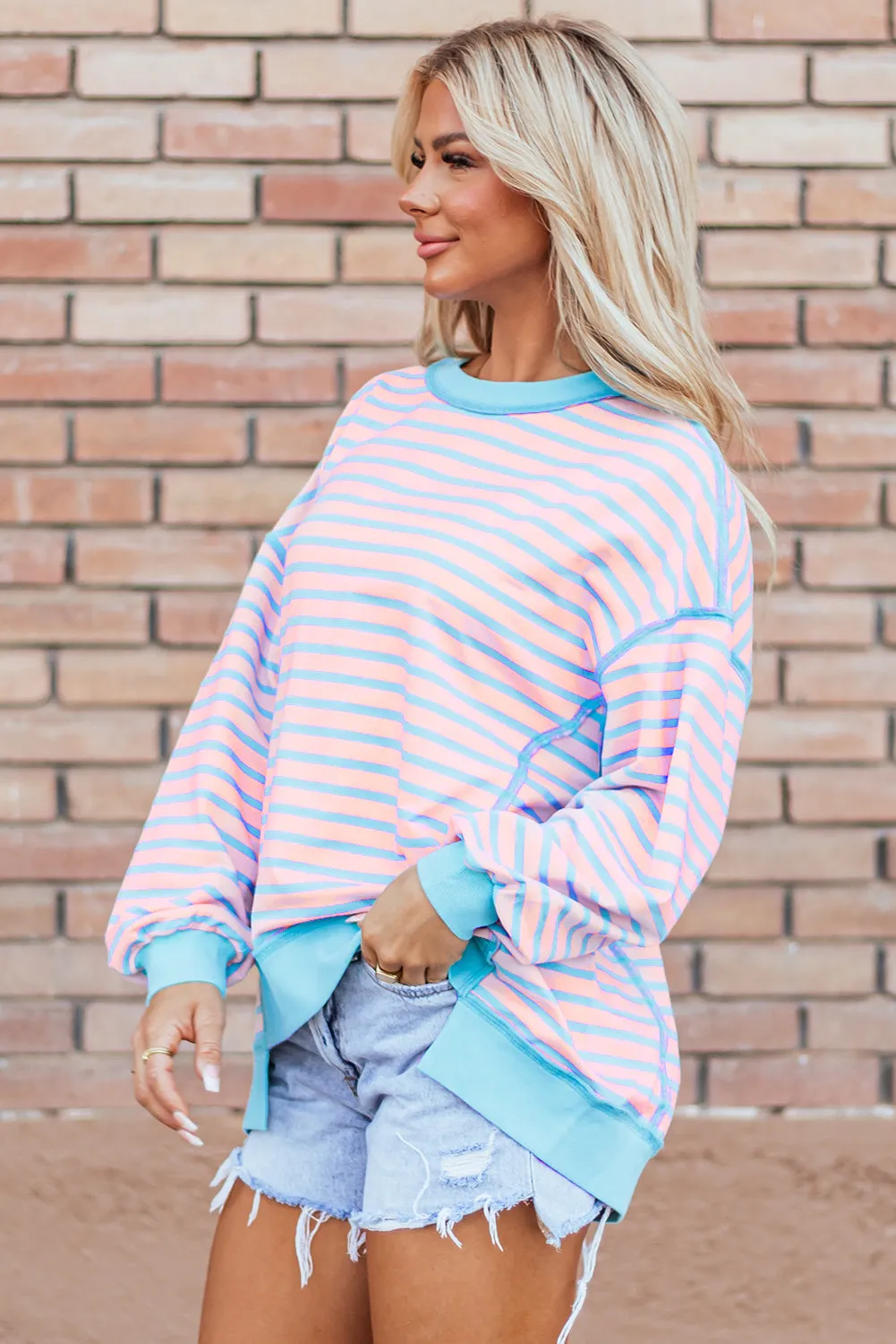 High Low Pullover Tunic Sweatshirt