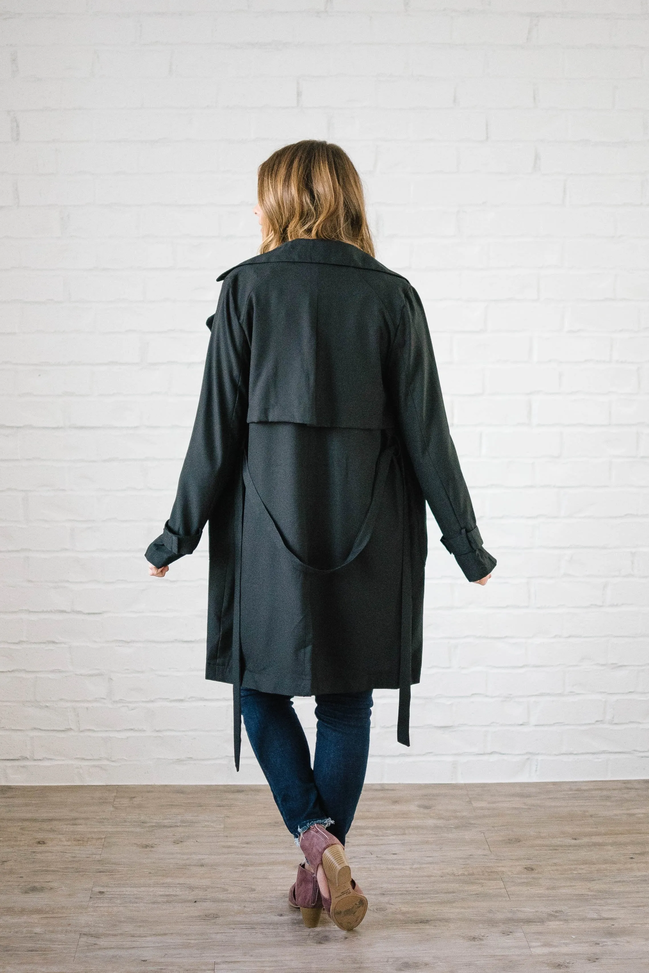 In The Trenches Light Weight Jacket in Black