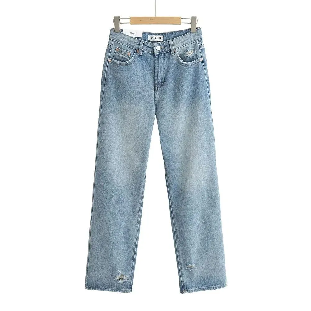 Joskaa Long Denim High street Pants