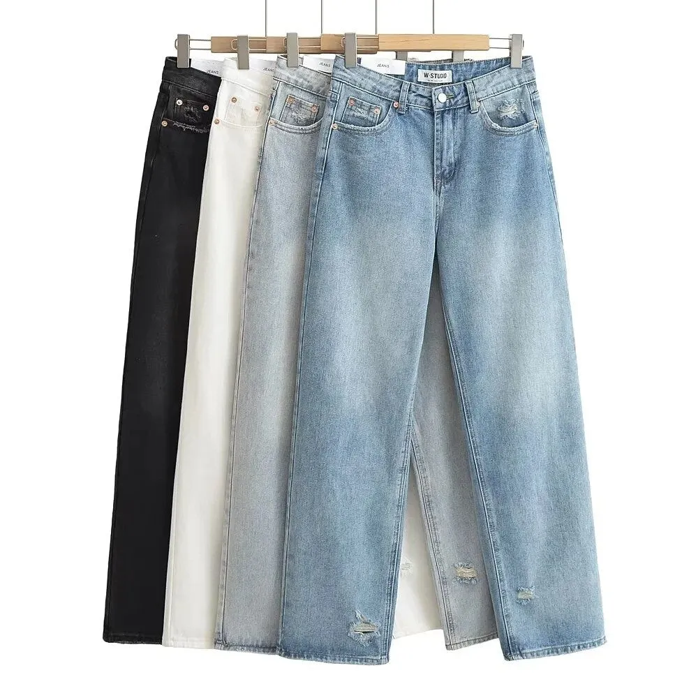 Joskaa Long Denim High street Pants