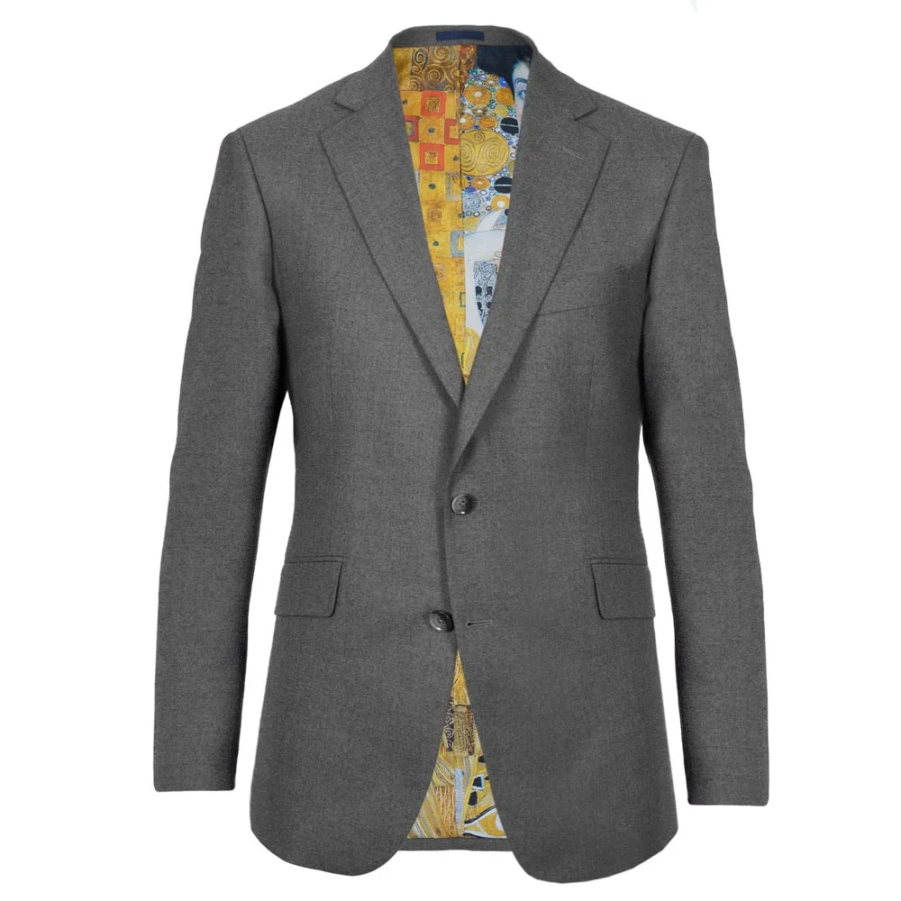 Light Grey Superfine Wool Jacket