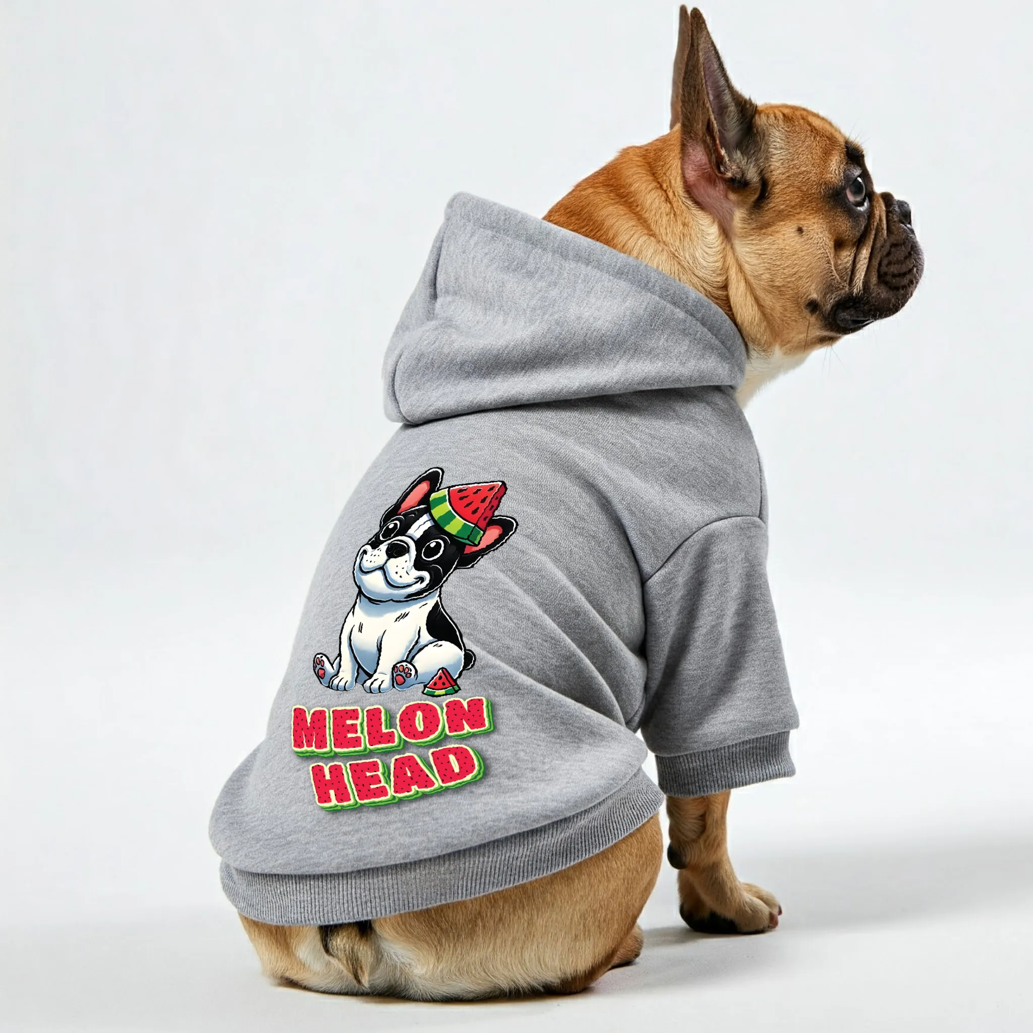 MELON HEAD - Personalized French Bulldog Hoodies with Funny Quotes – Stylish, Cozy, and Premium 100% Cotton