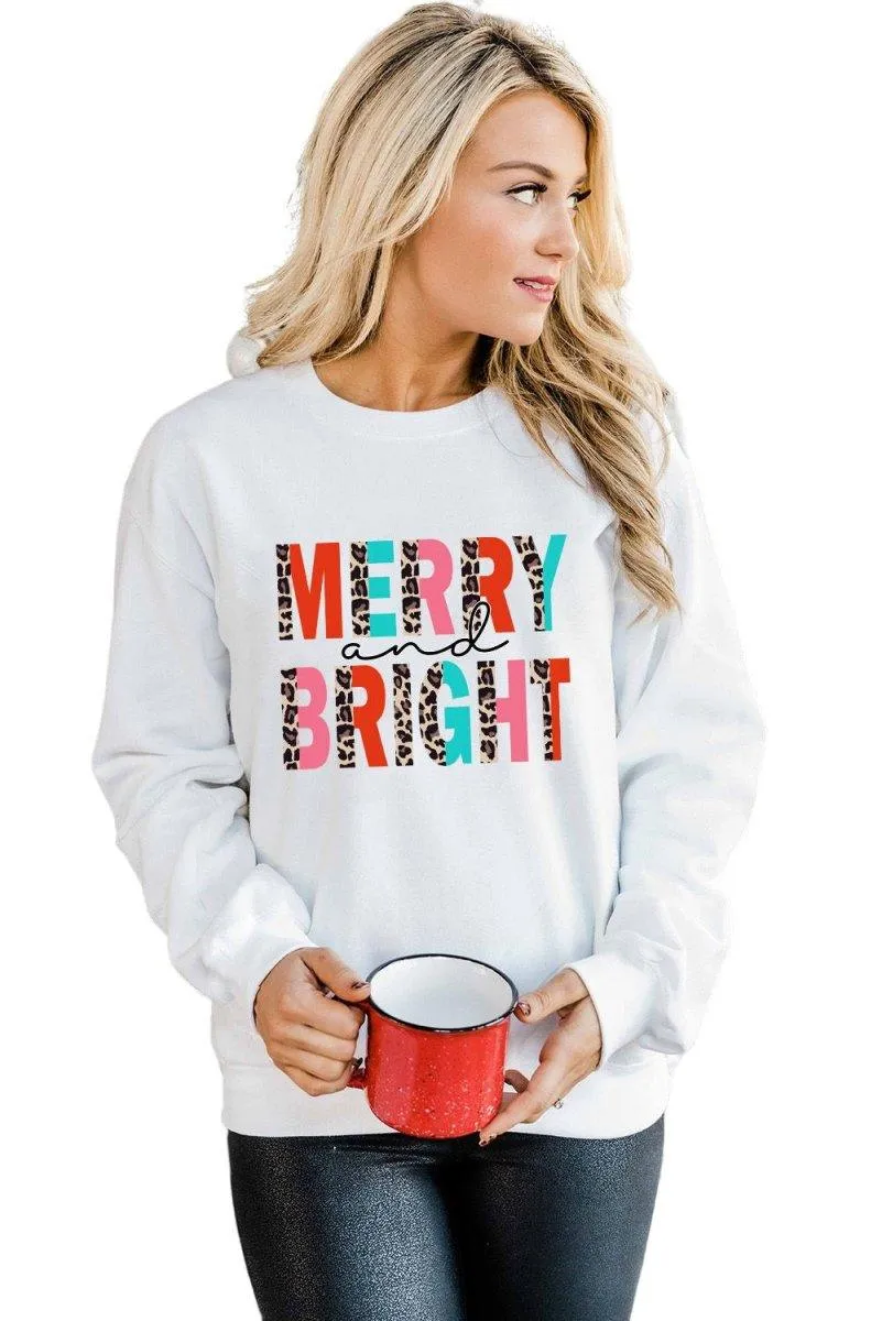 MERRY and BRIGHT Leopard Sweater