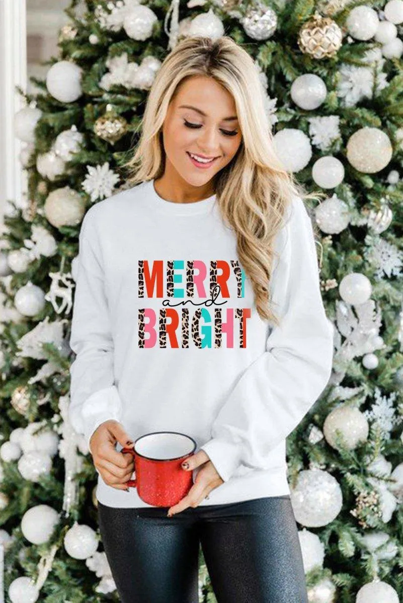 MERRY and BRIGHT Leopard Sweater