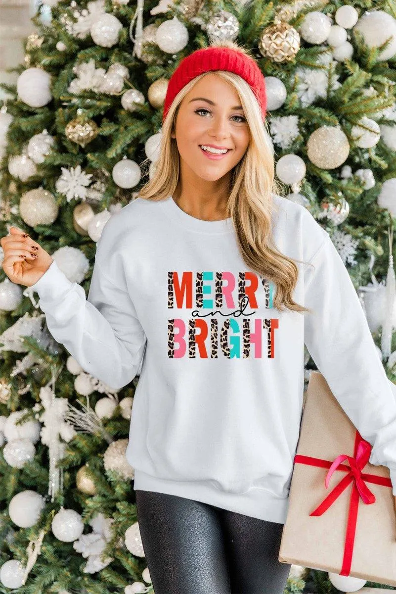 MERRY and BRIGHT Leopard Sweater