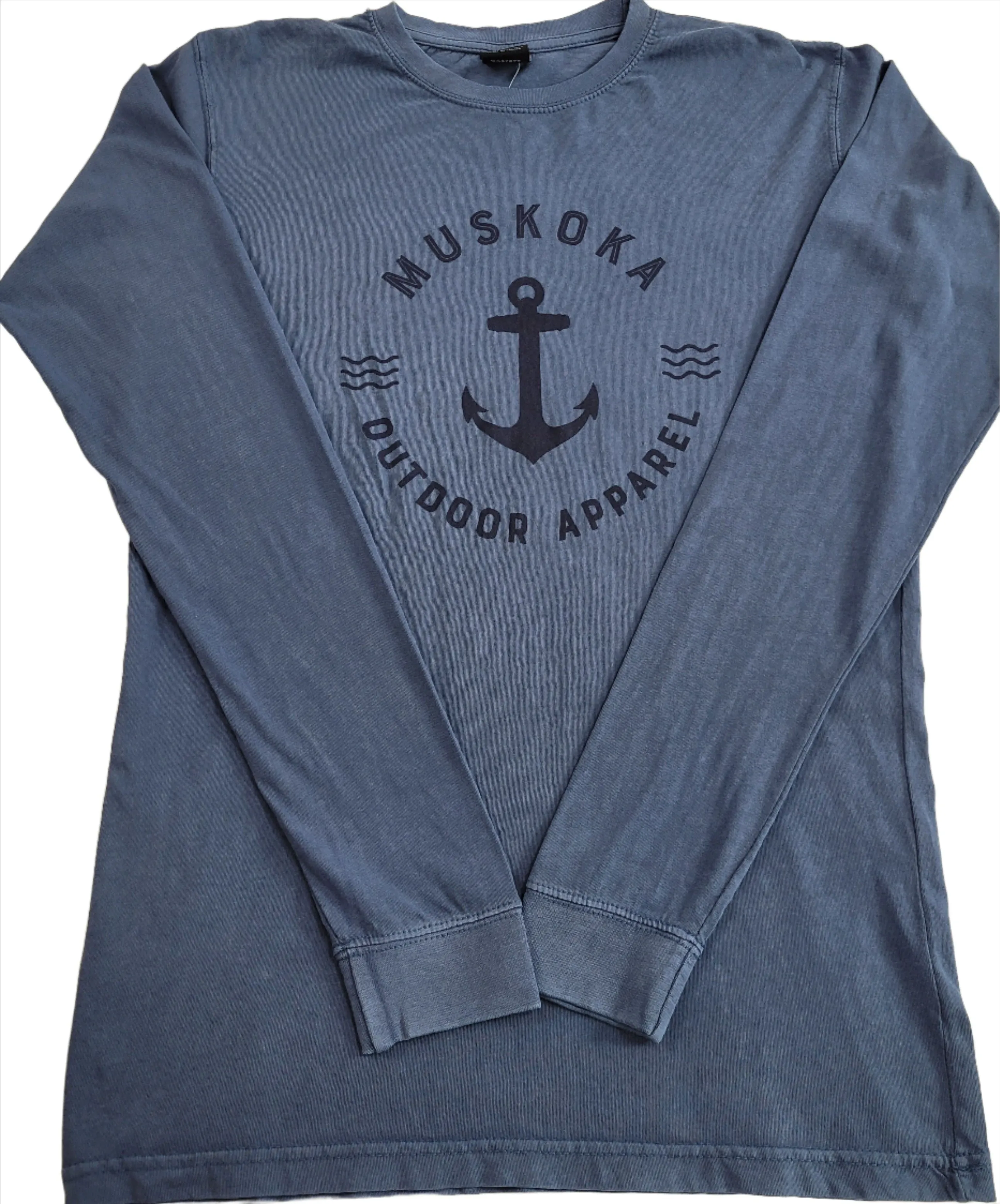 Muskoka Long Sleeve Shirt W/Anchor in Blue