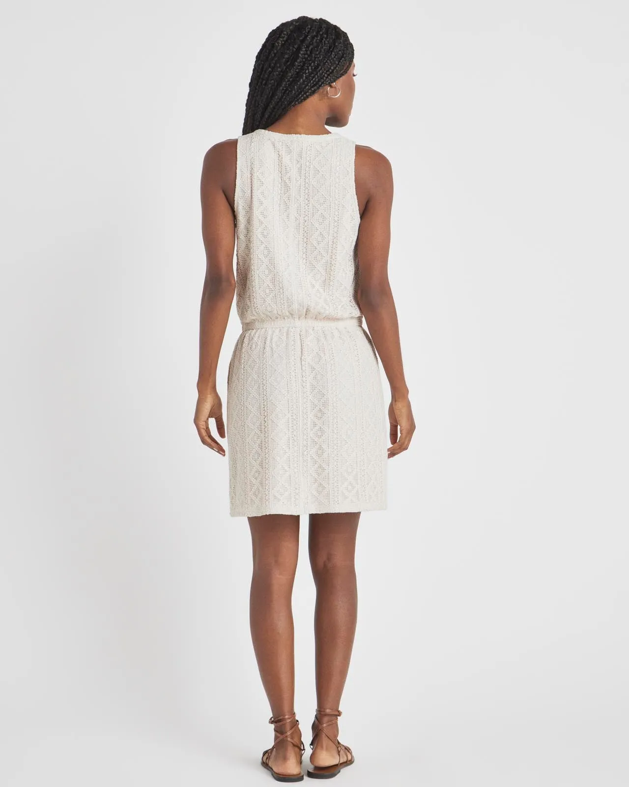 Paola V-Neck Crochet Dress