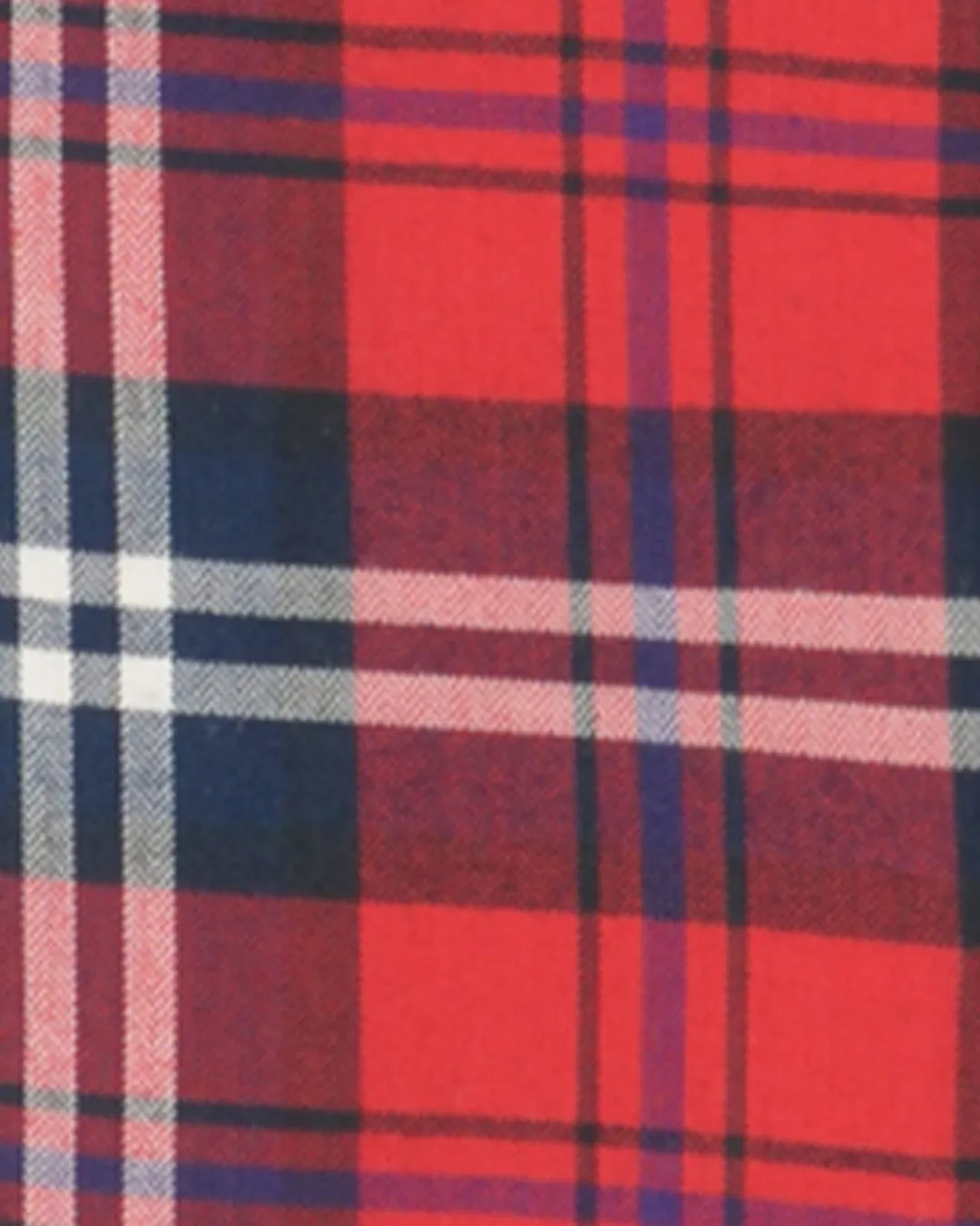 Red Navy Plaid Herringbone