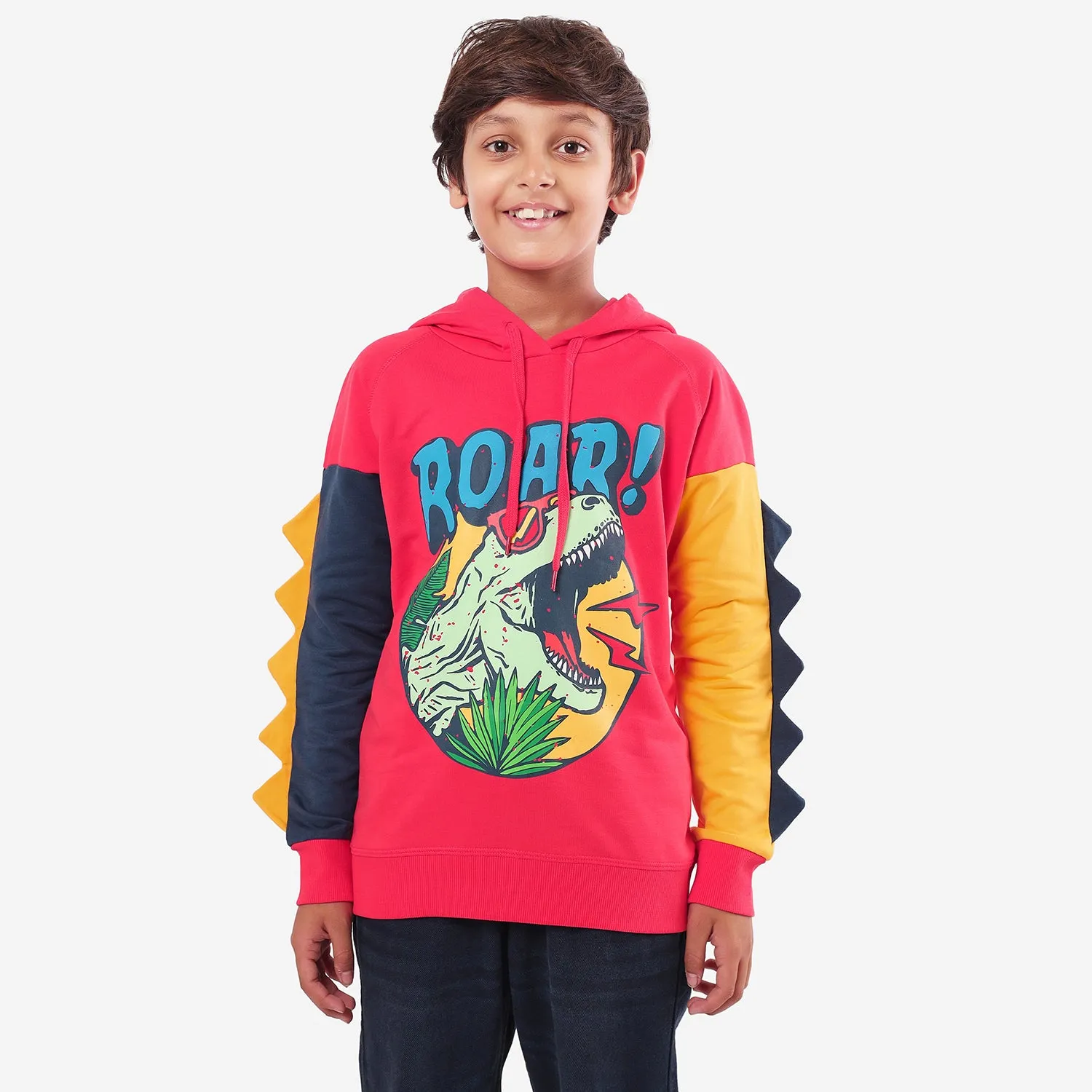 Roar Printed Boys Hoodies