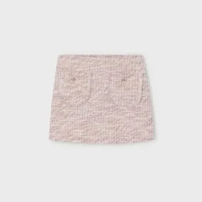 Rose Tweed Skort