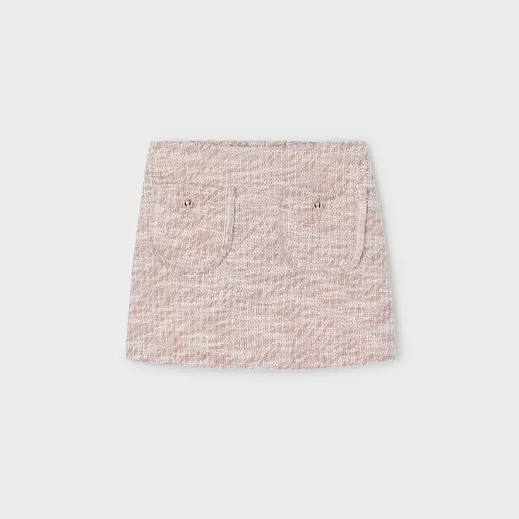 Rose Tweed Skort