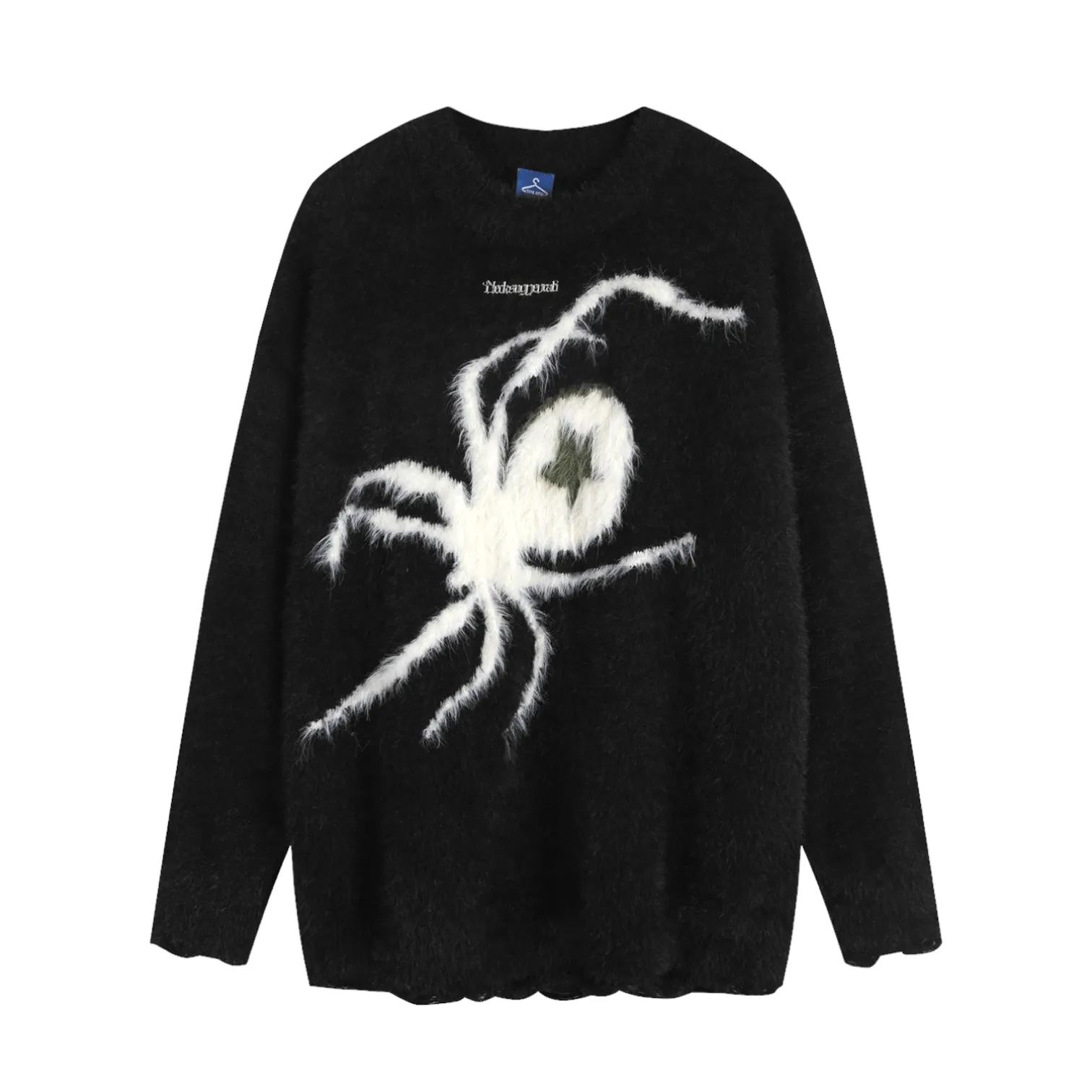 Slouchy mohair spider sweater