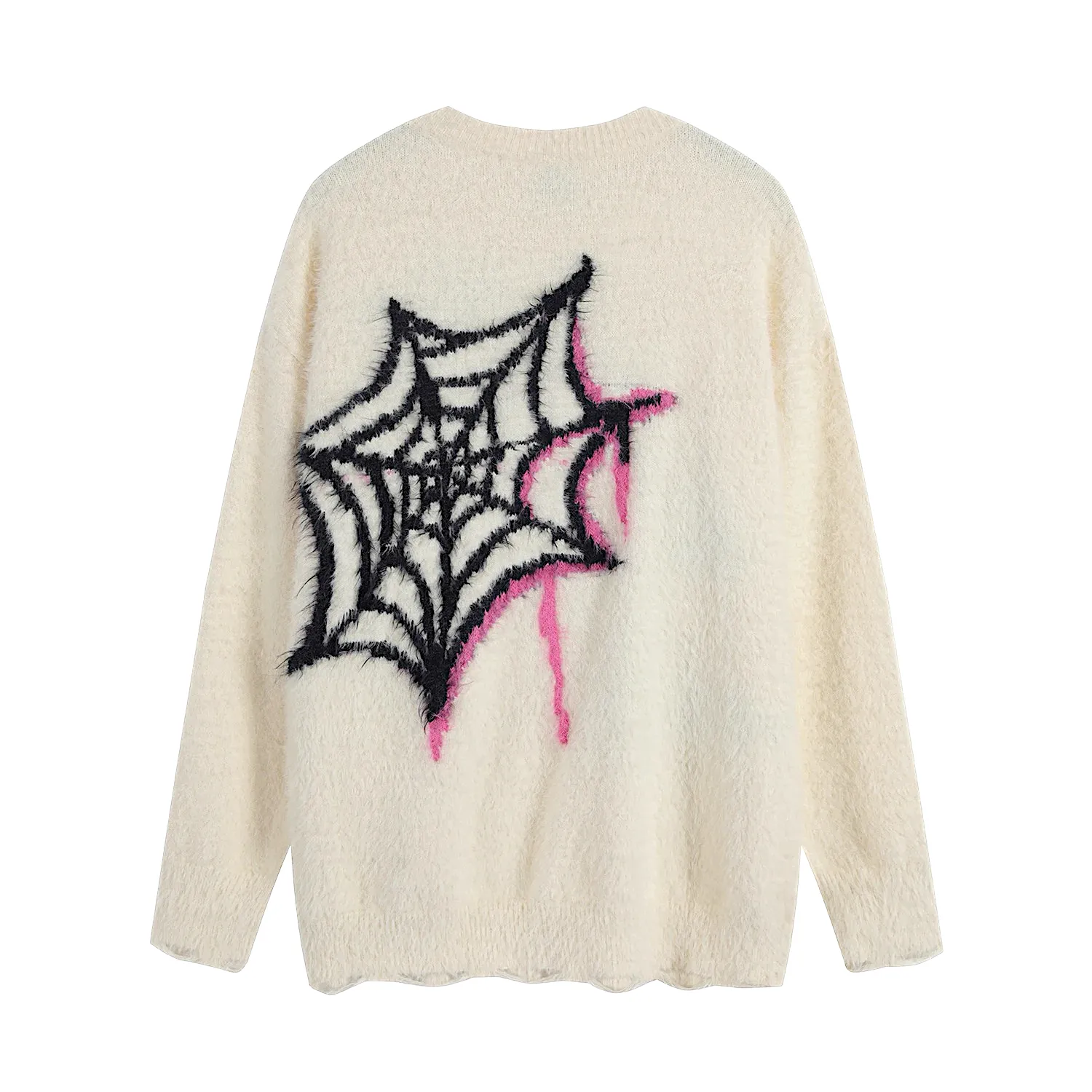 Slouchy mohair spider sweater