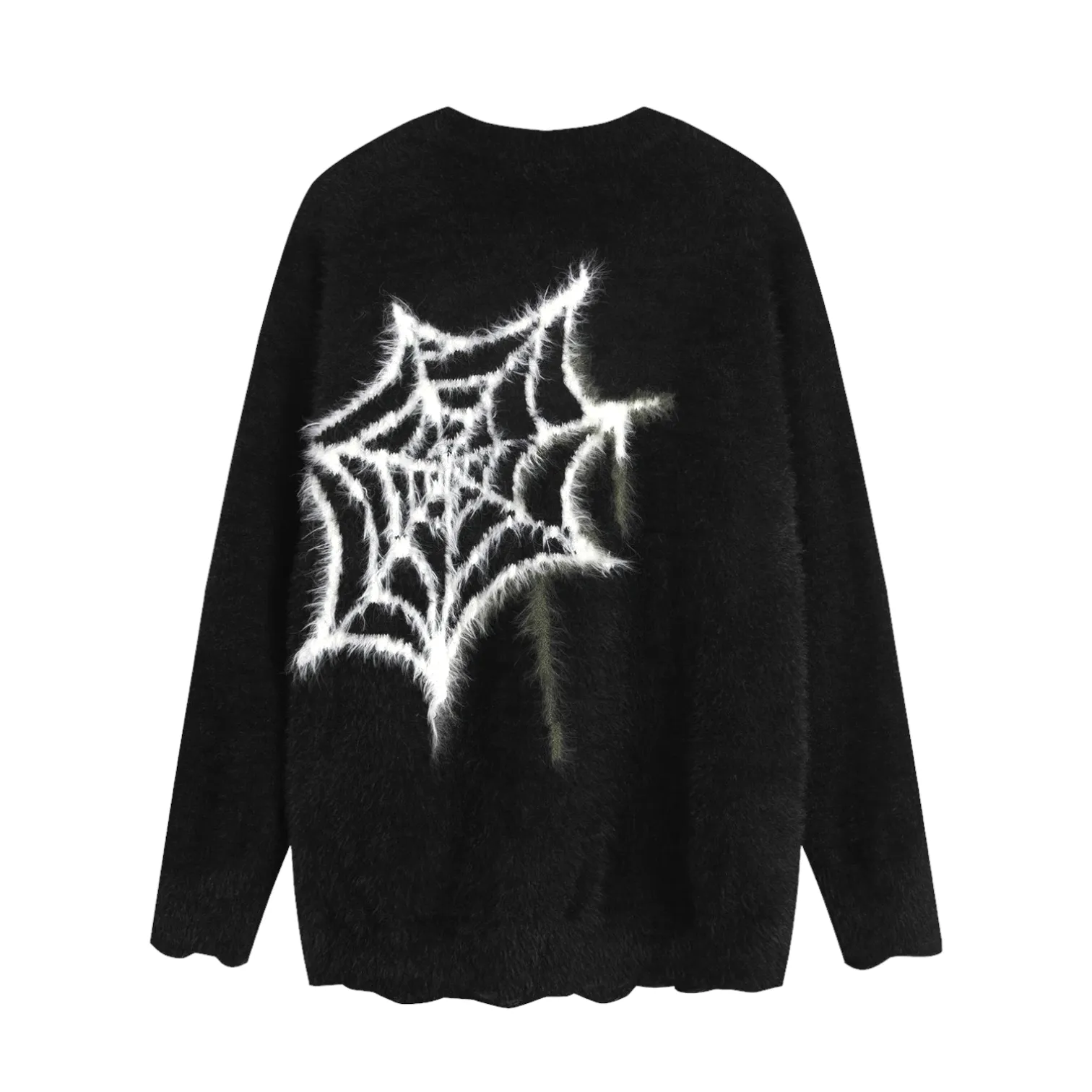 Slouchy mohair spider sweater