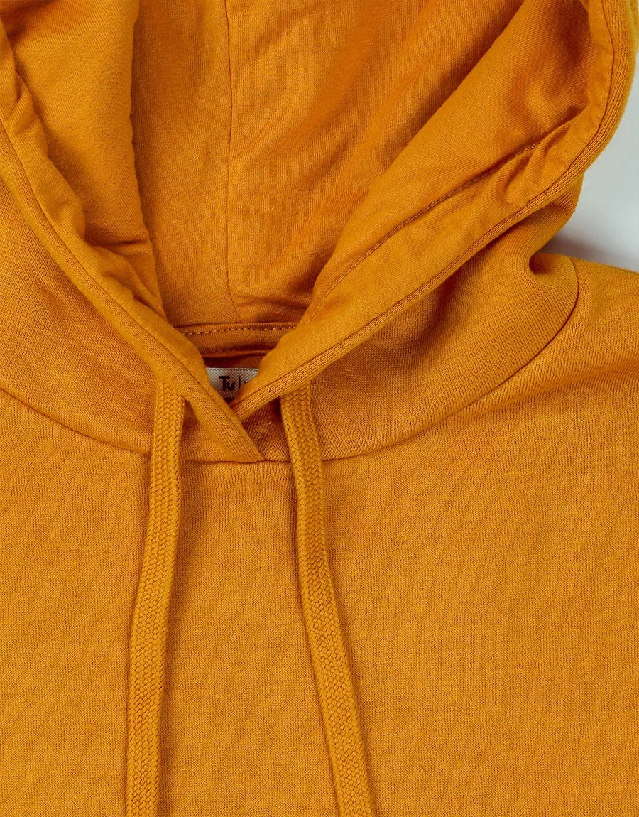 Unisex Fleece Pullover Hoodie-Yellow