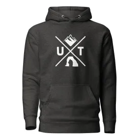 Utah X - Premium Mountain Blend Hoodie (Antique Black)