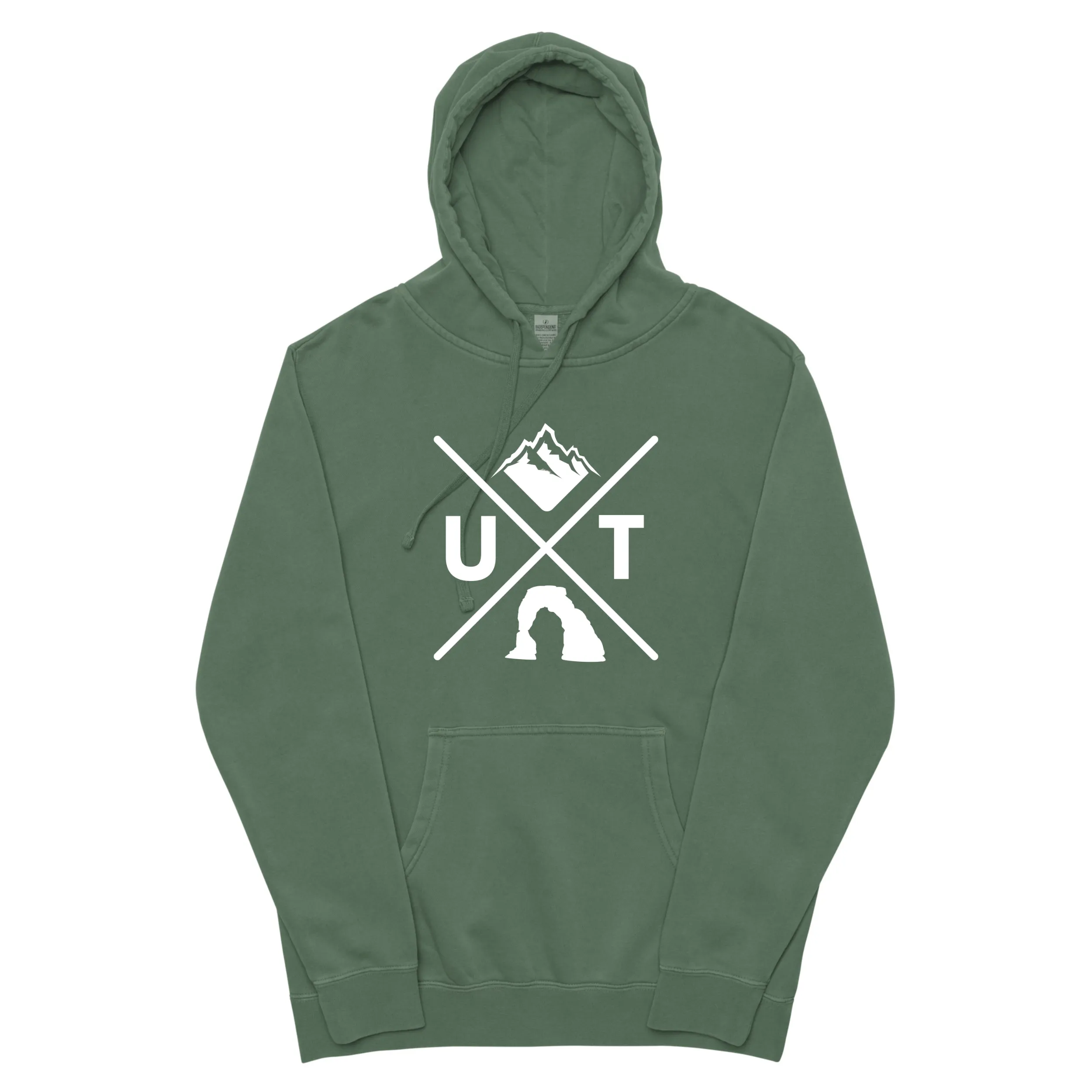 Utah X - Vintage Mountain Blend Hoodie (Alpine Green)