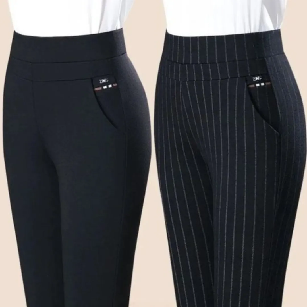 Women - Trousers - Stretch Fabric - Elegant and Comfortable Fit