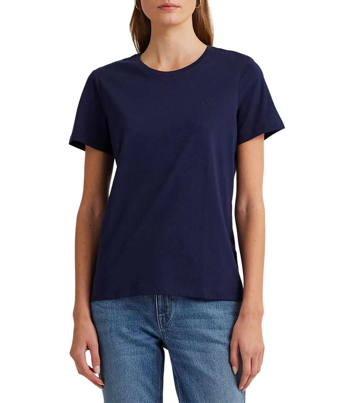 Women's Cotton Jersey Tee Refined Navy